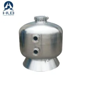 מסנן חול מפלדת אל חלד עמיד להתקנה בצד